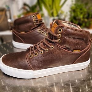 Vans Alomar Men's Duck Hunt Leather Mid Top Skateboard Shoes